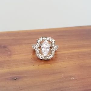 Vintage CZ Ring in 925
